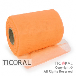 CINTA DE TUL NARANJA 14cm x 50mts x 1